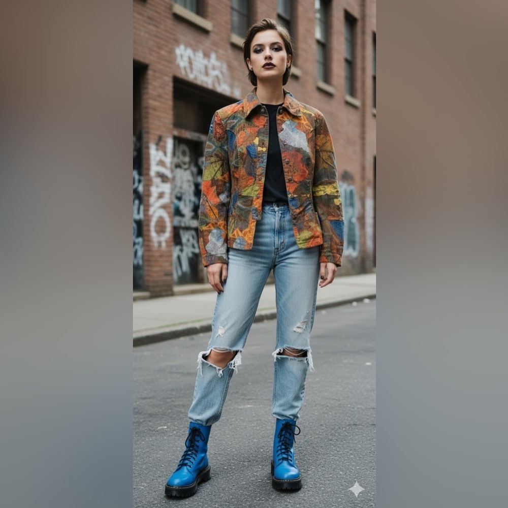 Jeans De Christian LaCroix vintage Jacket size 40